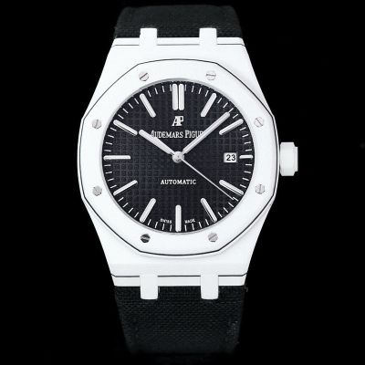 INA Factory Audemars Piguet White New Carbon Fibre Wwiss eta Movement Replica Watch